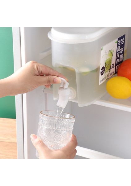 5l 3.5l/5l Buzdolabı Soğuk Su Isıtıcısı Musluklu Içecek Su Sebili Soğuk Su Kovası Limonata Şişesi Drinkware Su Sürahisi (Yurt Dışından)