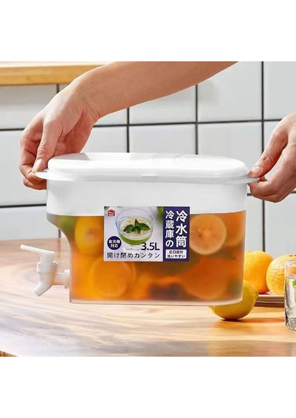 5l 3.5l/5l Buzdolabı Soğuk Su Isıtıcısı Musluklu Içecek Su Sebili Soğuk Su Kovası Limonata Şişesi Drinkware Su Sürahisi (Yurt Dışından)