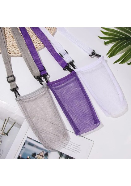 Grey2 Açık Spor Su Şişesi Kapağı Taşınabilir Örgü Bardak Askı Kılıfı ile Bardak Taşıma Çantası Bardak Aksesuarları (Yurt Dışından) fırsatları