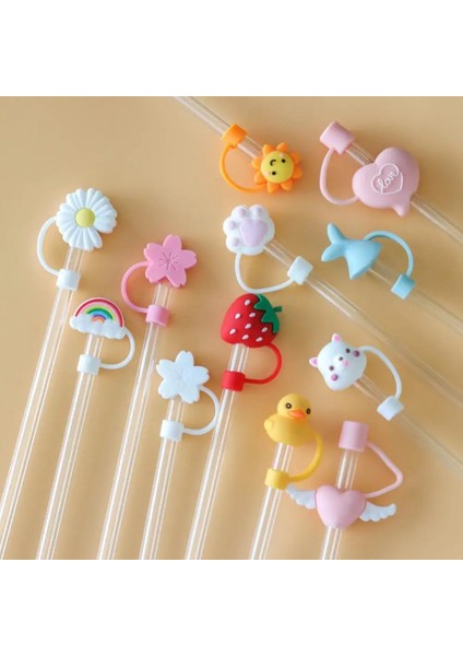 1 Adet Saman 1 Adet Karikatür Silikon Saman Ipuçları Yaratıcı Hasır Kapak Içme Toz Kapağı Sıçramaya Dayanıklı Saman Tıkaçları 6-8mm Saman Sızdırmazlık Araçları (Yurt Dışından) fiyatları