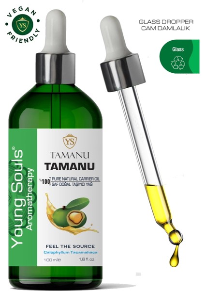 Aromatherapy Tamanu Carrier Oil Tamanu Bitkisel Taşıyıcı Yağ 100 ml