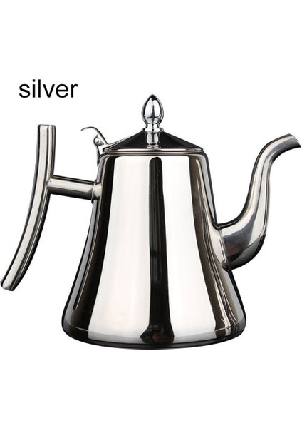 B Gümüş 2l 1/1.5/2l Çaydanlık Filtreli Altın Kalın Paslanmaz Çelik Su Isıtıcısı Otel Cezve Restoran Indüksiyon Ocak Çaydanlık (Yurt Dışından)