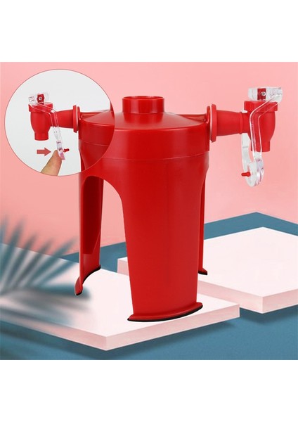 Bir Soda Dispenseri Kola Şişesi Ters Gazlı Içecek Baş Aşağı Içme Suyu Dağıtım Makinesi Ev Partisi Pub Bar Drinkware (Yurt Dışından) fiyatları