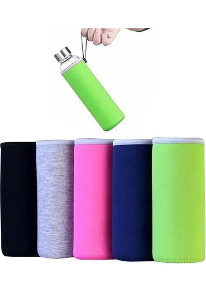 Pembe 550ML Oloey Spor Su Şişesi Kapağı Neopren Yalıtım Kol Çantası Kılıfı 550ML Taşınabilir Vakum Bardak Seti Kamp Aksesuarları (Yurt Dışından)