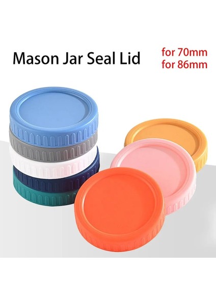SIYAH-86MM Için 6 Adet 70MM 86MM Yeniden Kullanılabilir Cam Turşu Kavanozu Kapaklı Conta Şişe Kapağı Geniş Ağızlı Kavanoz Için Sızdırmaz Iyi Mühür Plastik Dayanıklı Mutfak Aracı (Yurt Dışından)
