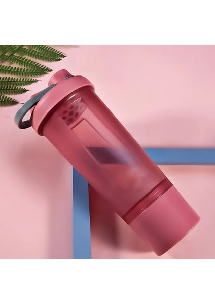 Kırmızı Kadın Spor Peynir Altı Suyu Protein Shaker Şişesi Su Şişesi Kız Bpa Ücretsiz Sızdırmaz Spor Salonu Fitness Eğitimi Spor Beslenme Şişesi (Yurt Dışından)