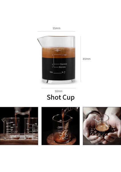 1 Adet Beyaz 70 ml Mhw-3bomber Yüksek Borosilikat Shot Cam Espresso Kahve Ölçüm Fincan Şeffaf Şarap Bardakları Ev Barista Mutfak Aracı Aksesuarları (Yurt Dışından)