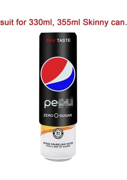 Siyah Sıska Bir Bira Gizleyebilir Şişe Kol Kılıfı Kola Bardağı Kapağı Şişe Tutucu Termal Çanta Kamp Seyahat Yürüyüş Aksesuarı 330ML Ila 500ML (Yurt Dışından)