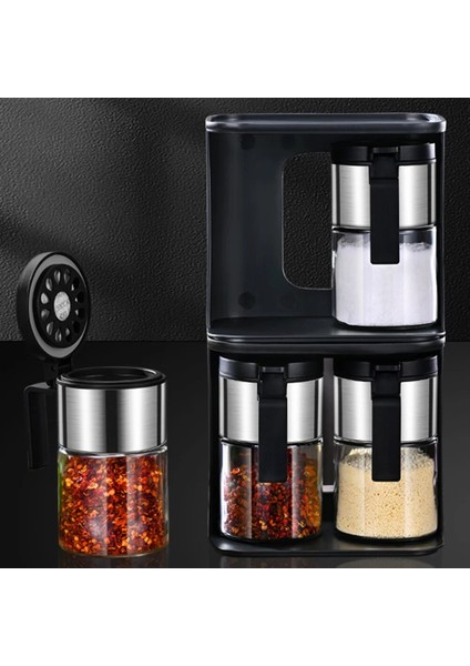 Yeşil Biber Biber Dispenseri Cam Baharat Kavanoz Getirmek Kaşık Şeker Şişe Mutfak Organizatör Paslanmaz Çelik Kapaklı Bpa Ücretsiz (Yurt Dışından) indirimleri