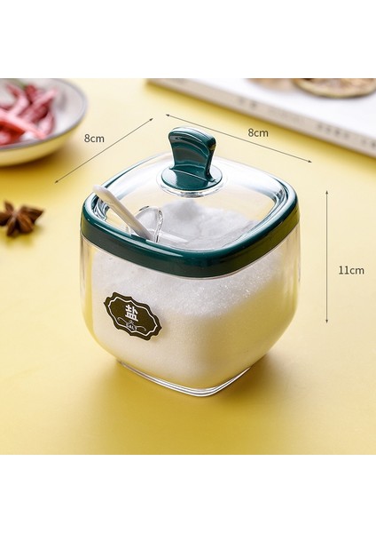 3 Izgara Yeşil Baharat Şişesi Plastik Baharat Kavanoz Seti Kaşıklı Tuzluk Şeker Kabı Sos Kasesi Dağıtıcı ve Taban Mutfak Baharat Rafı (Yurt Dışından) indirimleri