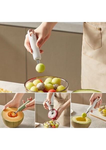 Yeşil Tohum Kaldır Paslanmaz Meyve Kesici Meyve Baller Emek Tasarrufu Sağlayan Meyve Kepçe Mutfak Için Pürüzsüz Kenar (Yurt Dışından) indirimleri