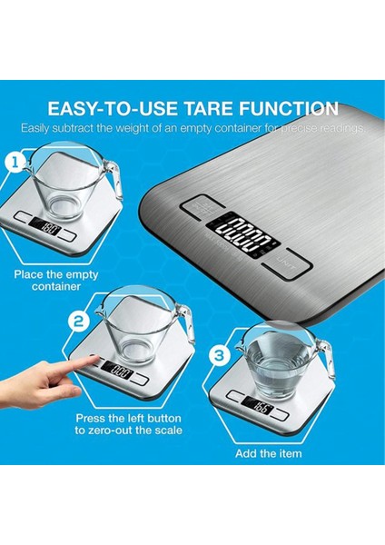 Şarj Beyaz 5kg Dijital Mutfak Terazisi 5KG/10KG Gıda Çok Fonksiyonlu Paslanmaz Çelik Denge LCD Ekran Gram Ons Ölçme Pişirme Pişirme (Yurt Dışından) indirimleri