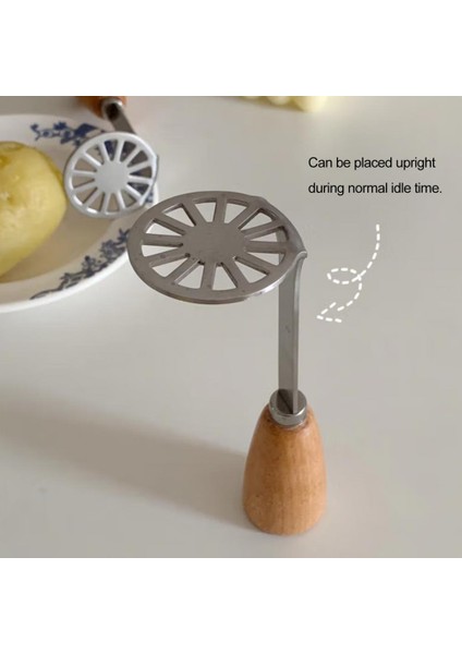 Gümüş Serbest Ayakta Patates Ezici Paslanmaz Çelik Patates Ezici Çok Fonksiyonlu Paslanmaz Çelik Patates Ezici Uzun Sebzeler Için (Yurt Dışından)