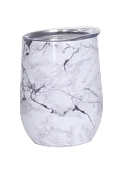 38 12 Oz Mermer 12 Oz Bardak Şarap Bardağı Şarap Bardağı Çift Duvar Paslanmaz Çelik Bira Vakum Yalıtımlı Bardak Içme Kahve Kupa (Yurt Dışından)