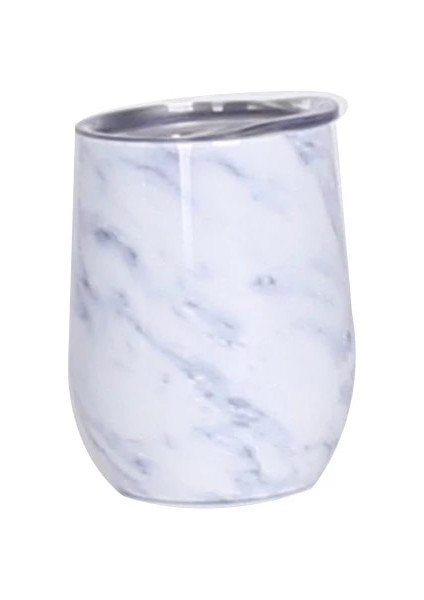 38 12 Oz Mermer 12 Oz Bardak Şarap Bardağı Şarap Bardağı Çift Duvar Paslanmaz Çelik Bira Vakum Yalıtımlı Bardak Içme Kahve Kupa (Yurt Dışından)