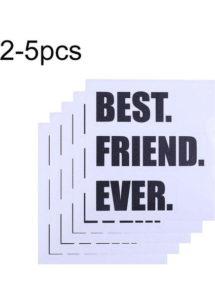 Stil 2 5 Adet 3D Komik Fincan Etiket Domuz Burun Kedi En Iyi Arkadaşlar Aşk Çanta Buzdolabı Çıkartması Kupa Dekor Ev Yatak Odası Duvar Sticker (Yurt Dışından)
