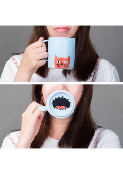 Stil 2 5 Adet 3D Komik Fincan Etiket Domuz Burun Kedi En Iyi Arkadaşlar Aşk Çanta Buzdolabı Çıkartması Kupa Dekor Ev Yatak Odası Duvar Sticker (Yurt Dışından) fırsatları