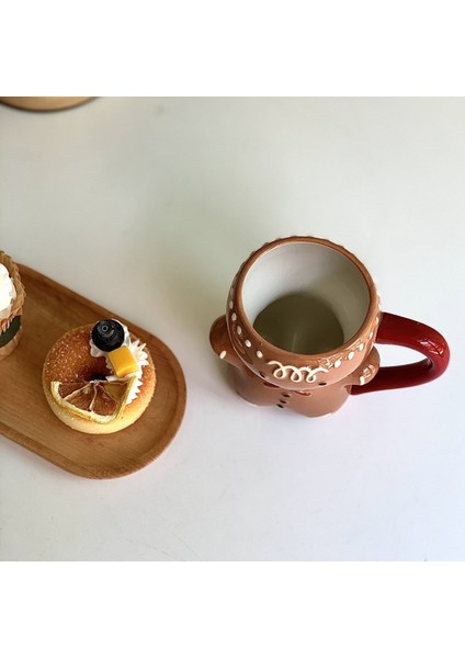 E 460 ml 10X8 cm Noel Yaratıcı Seramik Kupa Sevimli Zencefilli Kurabiye Adam Kahve Çift Fincan Noel Hediyesi Yeni Yıl Drinkware Navidad Ev Ofis Içecek Kupa (Yurt Dışından) indirimleri