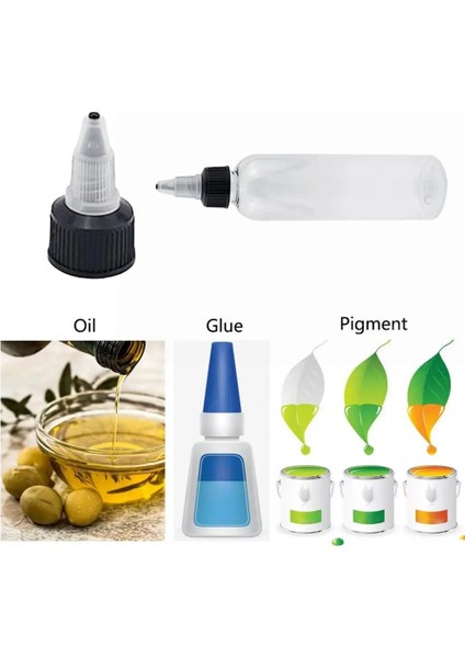 30 ml Plastik 2 Adet Benzersiz Pratik Sızdırmaz Ketçap Şişesi Kompakt Sıkılabilir Şişe Çok Fonksiyonlu Mutfak Için (Yurt Dışından)