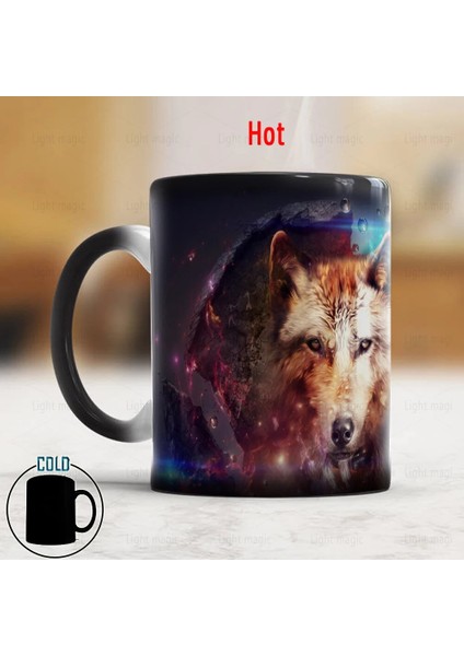 Stil 09 301-400ML Sihirli Kurt Aslan Kedi Dinozor Kupa 11OZ Ev Kahve Kupa Renk Değiştiren Sihirli Fincan Boyama Sevgilisi Fotoğrafçılığı Sevgilisi Doğum Günü Hediyesi (Yurt Dışından) modelleri