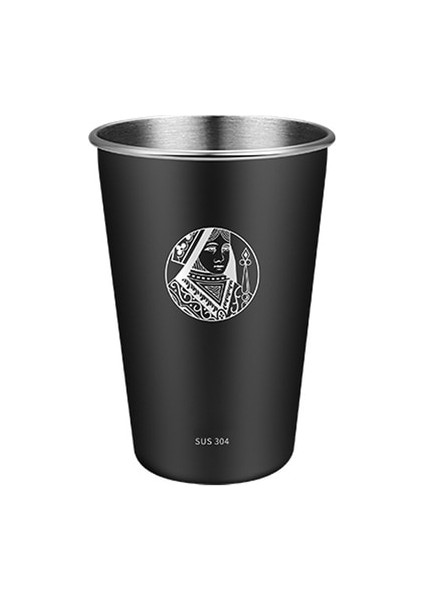 C 550 ml Paslanmaz Çelik Metal Bira Bardağı Soğuk Içecek 400/500 ml Kahve Tumbler Çay Süt Kupalar Ev Kamp Ev Ofis Kullanımı Için (Yurt Dışından)