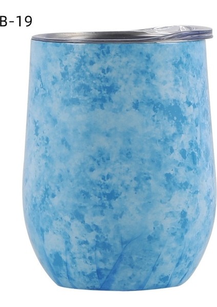 B-19 301-400ML U Yumurta Şekilli Çift Duvar Yalıtımlı 12OZ Paslanmaz Çelik Şarap Bardağı Şampanya Bardağı Parti Süslemeleri Mutfak Malzemeleri (Yurt Dışından)