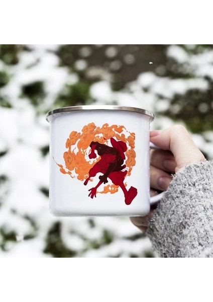 Stil 5 Emaye Fincan Yaratıcı Seramik Isıtma Su Sıcaklığına Duyarlı Renk Değiştiren Kupa Tek Parça Luffy Film Çevreleyen Kahve Su Bardağı (Yurt Dışından)