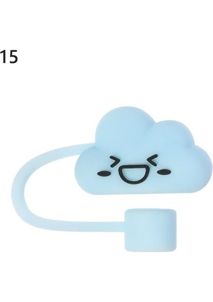 15 Yaratıcı Silikon Saman Fiş Kullanımlık Içme Toz Kapağı Cam Bardak Aksesuarları Karikatür Fişler Ipuçları Kapak Mutfak Drinkware Temiz (Yurt Dışından)