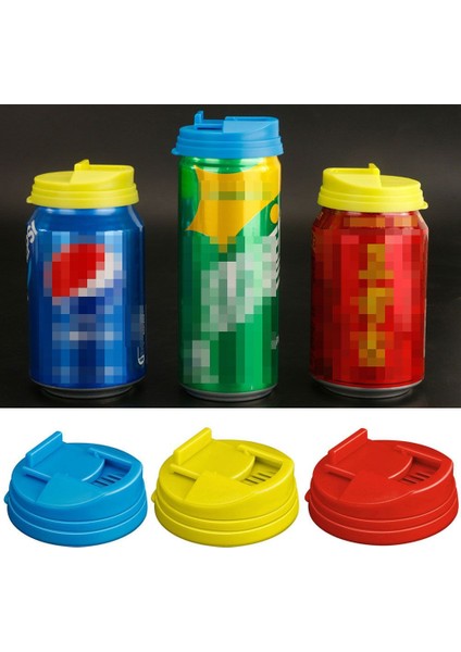Mavi Sızdırmaz Kutu Kapakları Yeniden Kullanılabilir Soda Kapağı Kapağı Soda Kutusu Kapakları Fizz Kola Içecek Kapağı Soda Koruyucu Kapaklar Şişe Üst Kapağı (Yurt Dışından)