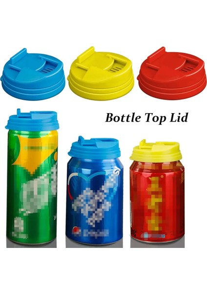 Mavi Sızdırmaz Kutu Kapakları Yeniden Kullanılabilir Soda Kapağı Kapağı Soda Kutusu Kapakları Fizz Kola Içecek Kapağı Soda Koruyucu Kapaklar Şişe Üst Kapağı (Yurt Dışından)