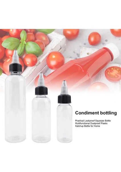 30 ml Plastik 2 Adet Benzersiz Pratik Sızdırmaz Ketçap Şişesi Kompakt Sıkılabilir Şişe Çok Fonksiyonlu Mutfak Için (Yurt Dışından)