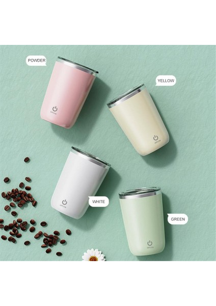 Pembe 350ML Otomatik Karıştırıcı Kahve Kupaları 350ML Manyetik Döner Elektrikli Paslanmaz Çelik Tembel Süt Karıştırma Bardağı Akıllı Mikser Termal Fincan (Yurt Dışından) indirimleri