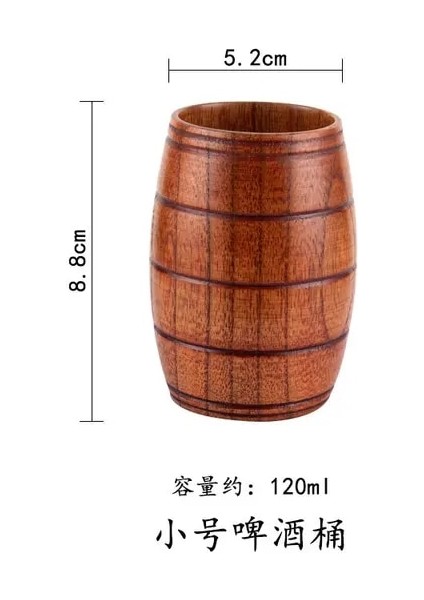 Küçük Ayı Kupa 50-200 ml El Yapımı Doğal Ahşap Büyük Göbek Bardak Japonya Tarzı Süt Su Kulplu Bardak Kahve Bira Çay Kupa Mutfak Bar Drinkware Kupalar (Yurt Dışından)