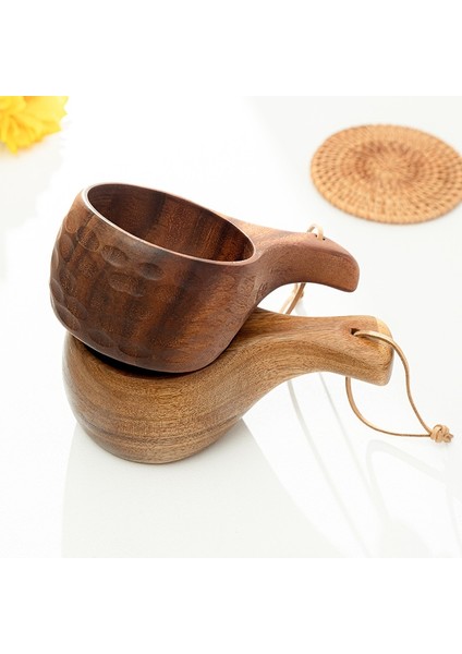 L 201-350 ml Akasya Ahşap Süt Fincan Kahvaltı Fincan Kaplumbağa Kabuğu Fin Fincan Kamp Kullanışlı Fincan Taşınabilir Açık Fincan Dropshipping Bushcraft (Yurt Dışından)