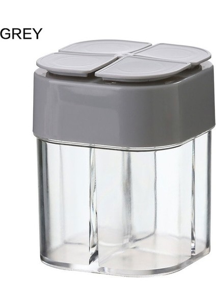 Gri 4'ü 1 Arada Plastik Dağıtıcı Mühürlü Kapaklı Kamp Baharat Kapları, Baharat Baharat Çalkalayıcı Seyahat Kamp Baharat Seti Pişirme Için (Yurt Dışından) fiyatları