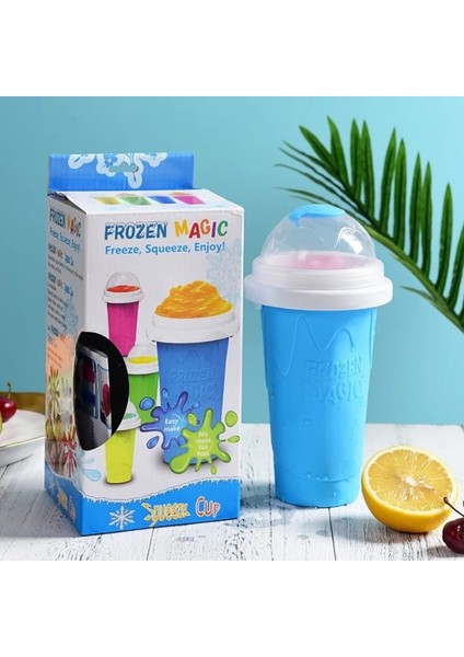 B Sarı 300ML Smoothies Kupası Ev Yapımı Milkshake Şişesi Slush Shake Maker Hızlı Soğutma Kupası Dondurma Slushy Maker Şişe Dropship Için Shake Kupası (Yurt Dışından)