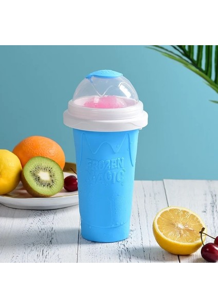 B Sarı 300ML Smoothies Kupası Ev Yapımı Milkshake Şişesi Slush Shake Maker Hızlı Soğutma Kupası Dondurma Slushy Maker Şişe Dropship Için Shake Kupası (Yurt Dışından)