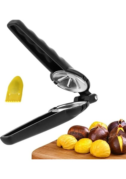 Pembe 2 In 1 Paslanmaz Çelik Hızlı Kuruyemiş Kraker Mutfak Gereçleri Kestane Klip Ceviz Pense Metal Kestane Klip Sheller Somun Açacağı Gadge (Yurt Dışından)