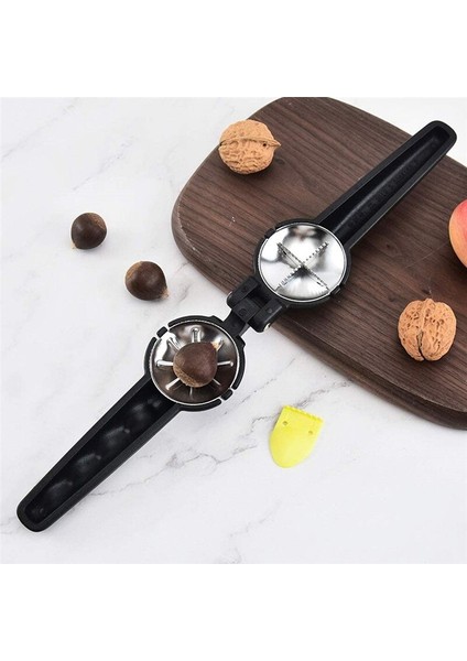 Pembe 2 In 1 Paslanmaz Çelik Hızlı Kuruyemiş Kraker Mutfak Gereçleri Kestane Klip Ceviz Pense Metal Kestane Klip Sheller Somun Açacağı Gadge (Yurt Dışından)