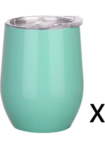 x 12OZ 12OZ Paslanmaz Çelik Şarap Tumbler Mühürlü Kapaklı Vakum Termo Bira Kupa Bardak Şampanya Parti Nedime Mezuniyet Hediyesi (Yurt Dışından)