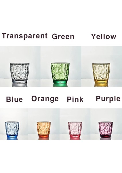 Mor 07 300ML Şeffaf Bardaklar Akrilik Tumbler Plastik Içecek Suyu Buzlu Çay Içme Bardakları Yeniden Kullanılabilir Kırılmaz Züccaciye Çocuklar Hediye (Yurt Dışından) modelleri