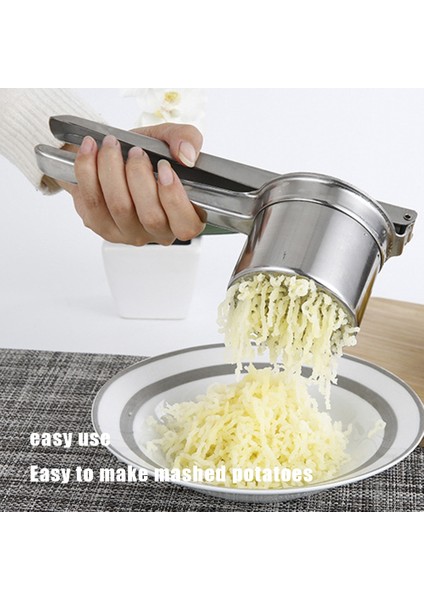 Patates Ezici Paslanmaz Çelik Patates Ezici Ricers Basınçlı Çamur Püresi Sebze Meyve Basın Makinesi Sarımsak Baskı Mutfak Pişirme Araçları (Yurt Dışından) fırsatları