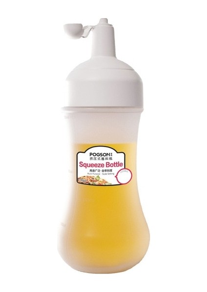 Fildişi 350ML Çeşni Şişesi Sıkılabilir Sos Şişesi Mutfak Domates Salatası Sıkılabilir Şişe Salata Şişesi Bal Kavanoz Sos Şişesi (Yurt Dışından)