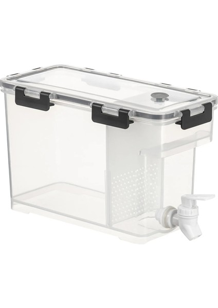 Açık Yeşil 3.5l Musluklu Içecek Dispenseri Temizle Dikdörtgen Kavanoz Içecek Içecek Meyve Çaydanlık Tankı Buzdolabı Suyu Su Isıtıcısı Soğuk Su Sürahisi (Yurt Dışından) fiyatları