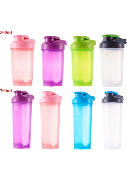 Açık Yeşil 500 ml 500/700 ml Spor Shaker Şişe Peynir Altı Suyu Protein Tozu Karıştırma Şişesi Spor Fitness Salonu Shaker Açık Taşınabilir Içecek Bardağı (Yurt Dışından)