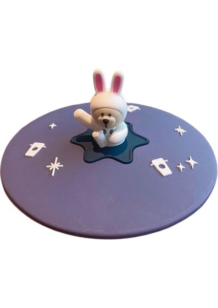 B5 Yeni Starbk Karikatür Gıda Sınıfı Silikon Bardak Kapağı Isıya Dayanıklı, Sızdırmaz ve Toz Geçirmez Sızdırmazlık Bardak Kapağı Sevimli Evrensel Kupa Kapağı (Yurt Dışından) fırsatları