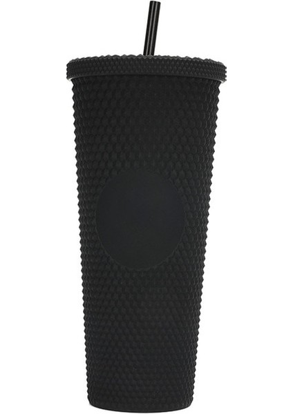 Stil 14 Amerikan Durian Fincan Renkli Çift Katmanlı Saman Plastik Bardak Açık 24 Oz Büyük Kapasiteli Kademeli Değişim Açık Taşınabilir El (Yurt Dışından)