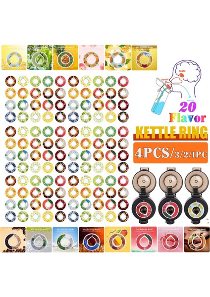 Yeşil Elma 3pcs 1-4pcs Tatlandırıcı Baklalar 0 Şekerli Hava Kokusu Meyve Aromalı Su Içme Şişesi Lezzet Lezzet Pod Su Şişeleri Kızlar Için (Yurt Dışından) fiyatları