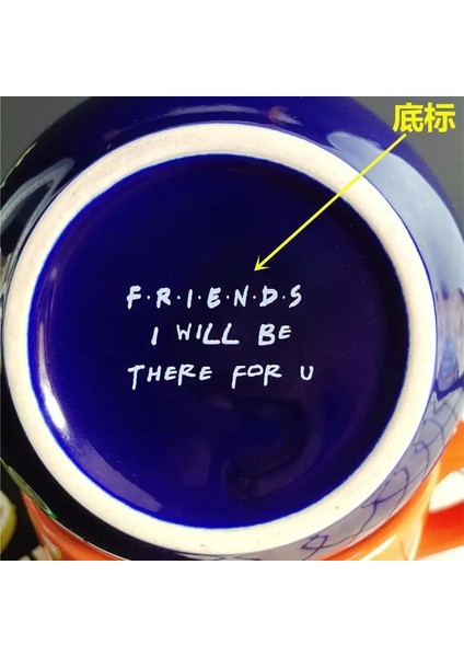 Çift Taraflı Logo 07 Tek Kupa New Friends Tv Show Central Perk Büyük Kupa 330 - 650ML Kahve Çay Seramik Bardak Arkadaşlar Cappuccino Kupa Arkadaşlar Için Noel Hediyeleri (Yurt Dışından)