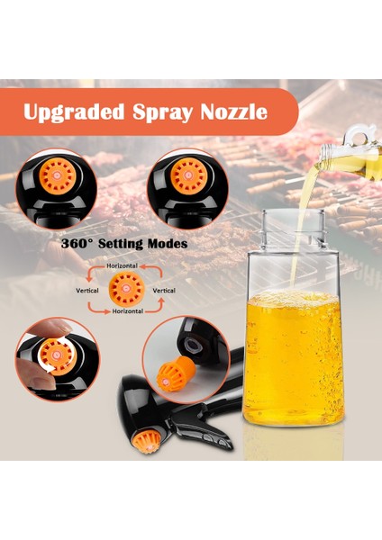 2 Adet 320 ml Beyaz 2 Adet Yükseltilmiş Mutfak Zeytinyağı Püskürtücü Şişe Pişirme Pişirme Sirke Sis Püskürtücü Barbekü Sprey Şişesi Pişirme Piknik Aracı (Yurt Dışından) indirimleri